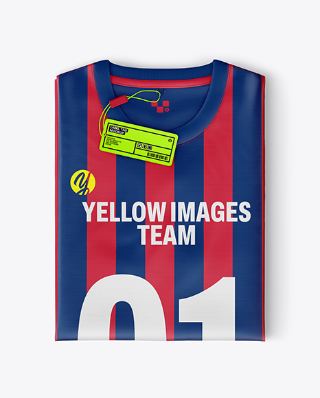 Folded Jersey Shirt Mockup