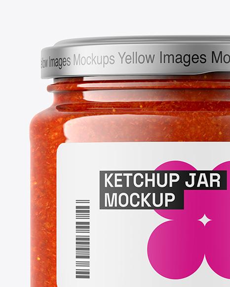 Tomato Sauce Jar Mockup