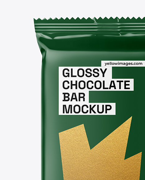Glossy Chocolate Bar Mockup