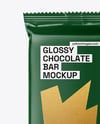 Glossy Chocolate Bar Mockup