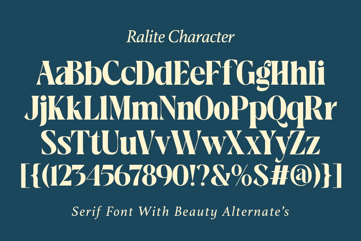 Ralite - Modern Serif Display Font