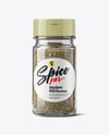 Glass Jar with Herbes de Provence Mockup