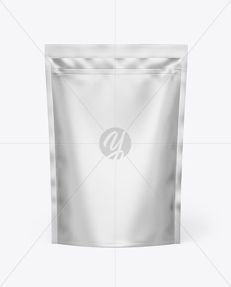 Matte Metallic Pouch Mockup