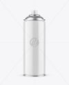 Glossy Spray Paint Can Mockup