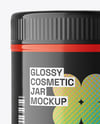 Glossy Cosmetic Jar Mockup