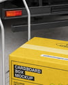 Delivery Box on The Hand Truck Mockup