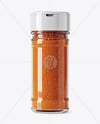 Spice Glass Jar with Cayenne Pepper Mockup