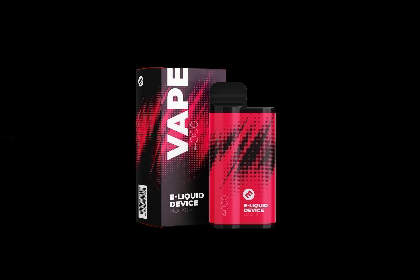 Vape E-liquid Device Mockup