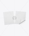 Two Textured Postage Stamps Mockup