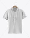 Soccer Polo Jersey on a Wooden Hanger Mockup