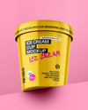 Glossy Ice Cream Cup Mockup