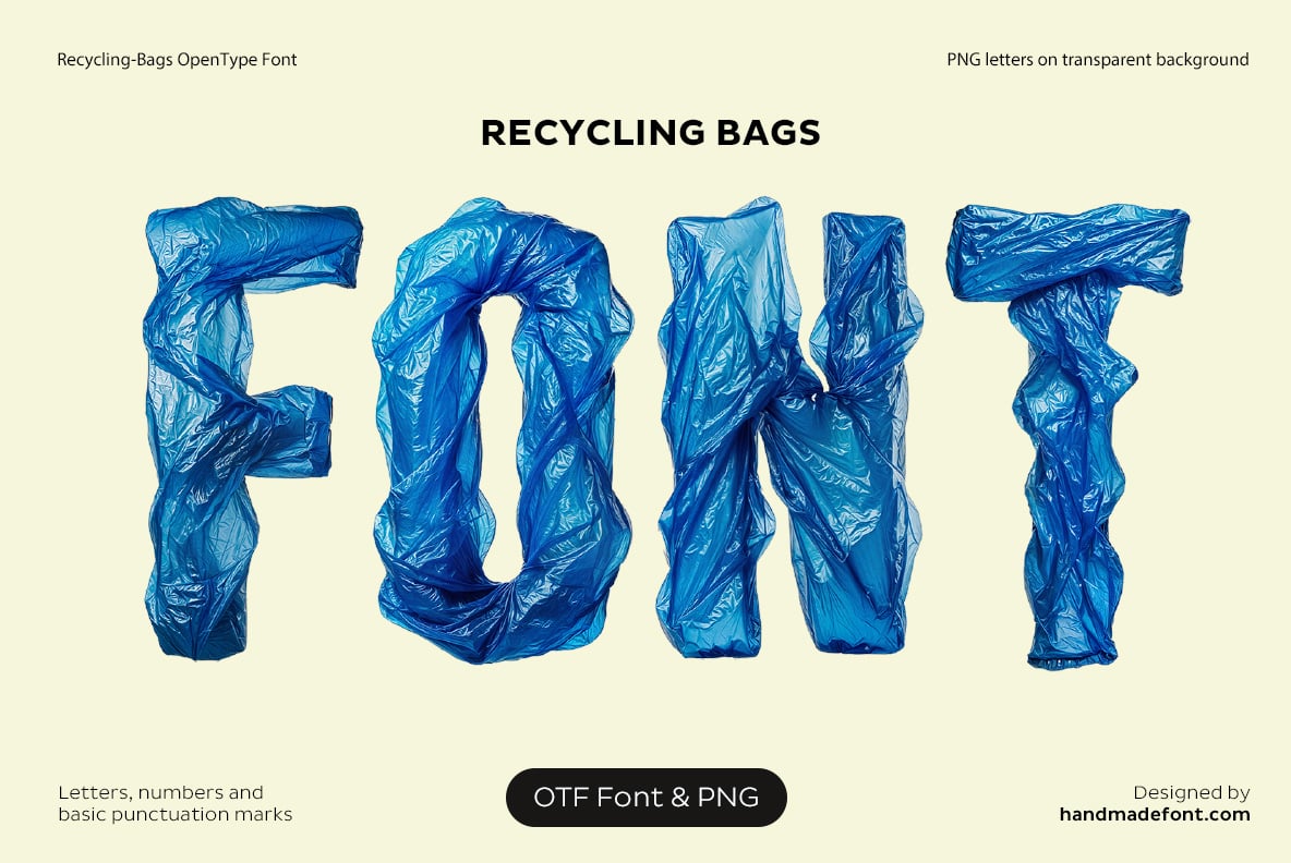 Recycling Bags Font