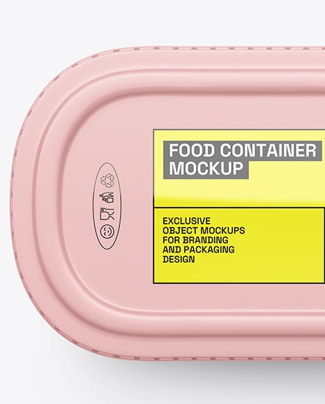 Matte Plastic Container in Kraft Paper Sleeve Mockup