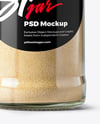 Spice Glass Jar with Onion Powder Mockup
