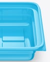 Glossy Plastic Food Container Mockup