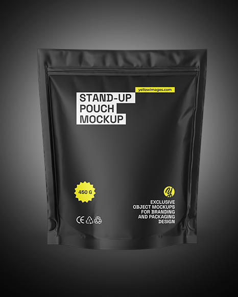 Matte Stand-up Pouch Mockup