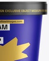 Matte Ice Cream Cup Mockup