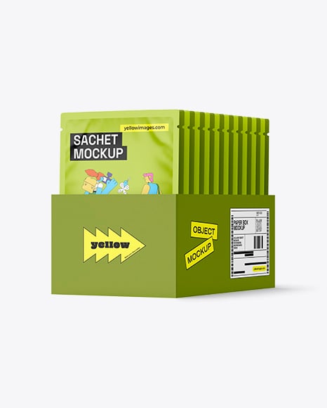 Carton Box With Sachets Mockup - Free+Mockup+Designs,+Themes+And+Templates