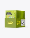 Carton Box With Sachets Mockup