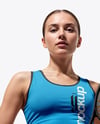 Woman Wearing Tennis Uniform Mockup