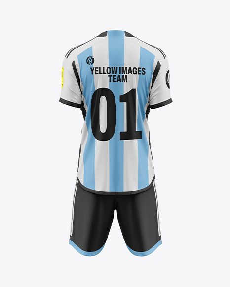Soccer Kit Mockup - Back View