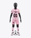 Kids Soccer Kit w/ Mannequin Mockup - Front View