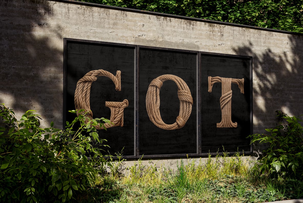 Brown Rope Font