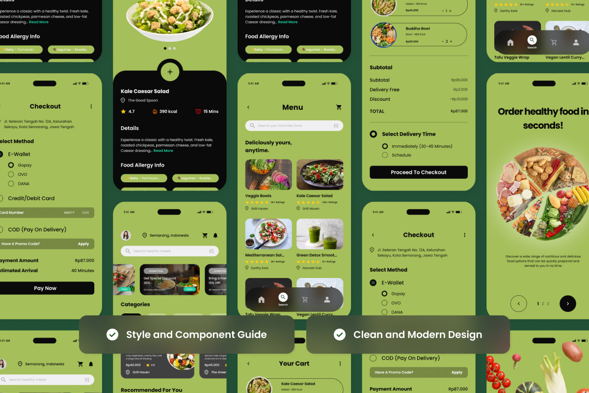 PureBite – Food Delivery App Design Template