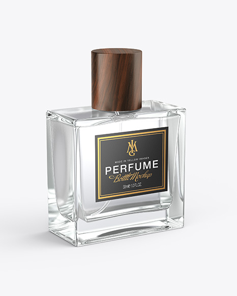 Clear Glass Perfume Bottle Mockup - Glass bottle mockup