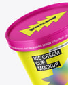 Matte Ice Cream Cup Mockup
