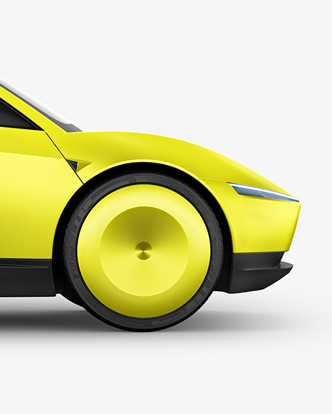 Electric RoboCab Mockup - Side View
