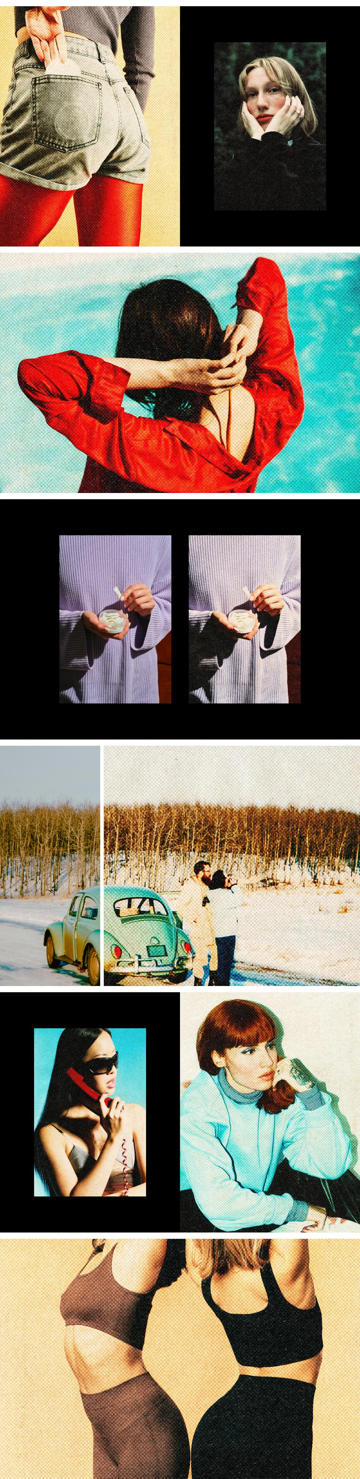 Authentic Vintage Printer Photo Effect