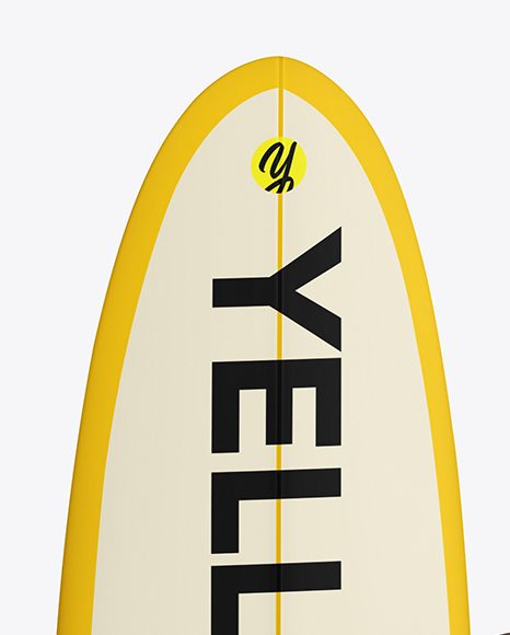 Woman Wearing Sports Bra and Shorts Holding Surfboard Mockup