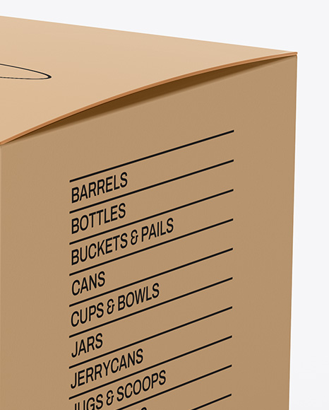 Paper Box Mockup