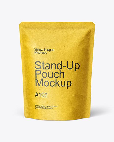 Kraft Stand-up Pouch Mockup