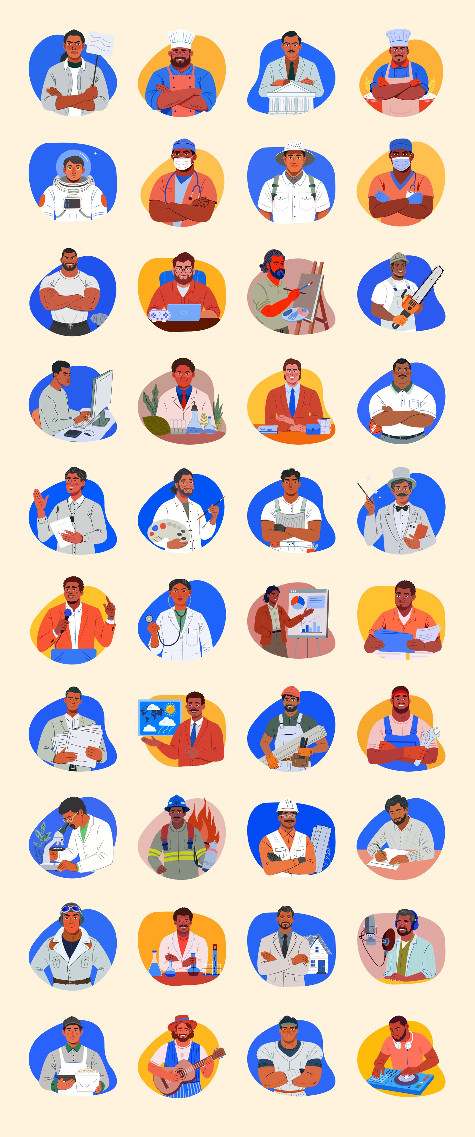 Professions People Character