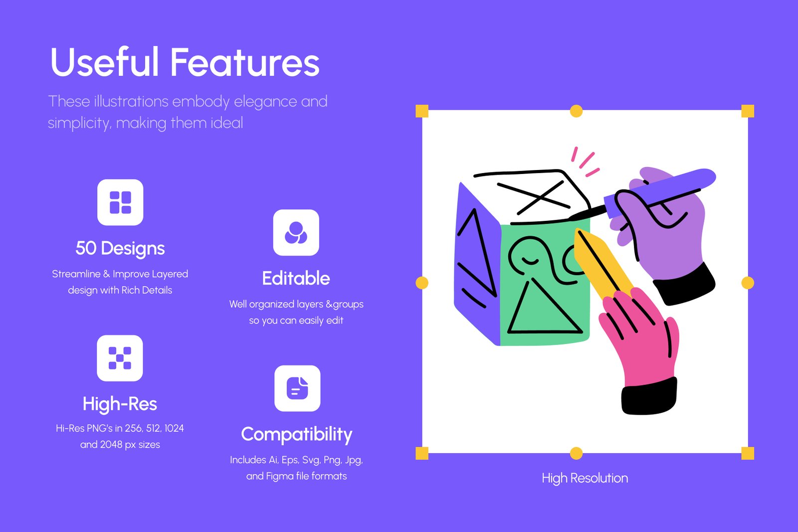 Creativity Illustrations Art Set