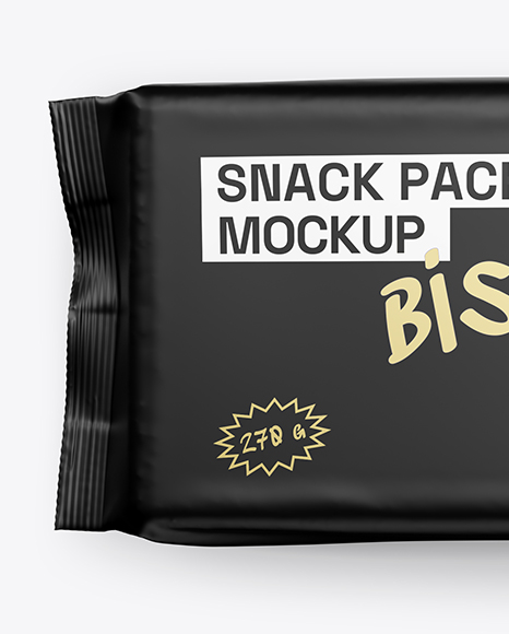 Matte Snack Pack Mockup - Top View