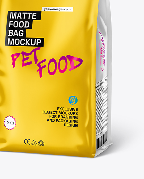 Matte Food Bag Mockup