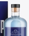 Gin Bottle with Box Mockup
