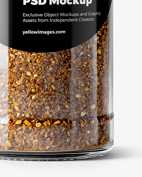 Spice Jar with Ground Pepper Mix Mockup