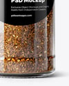 Spice Jar with Ground Pepper Mix Mockup