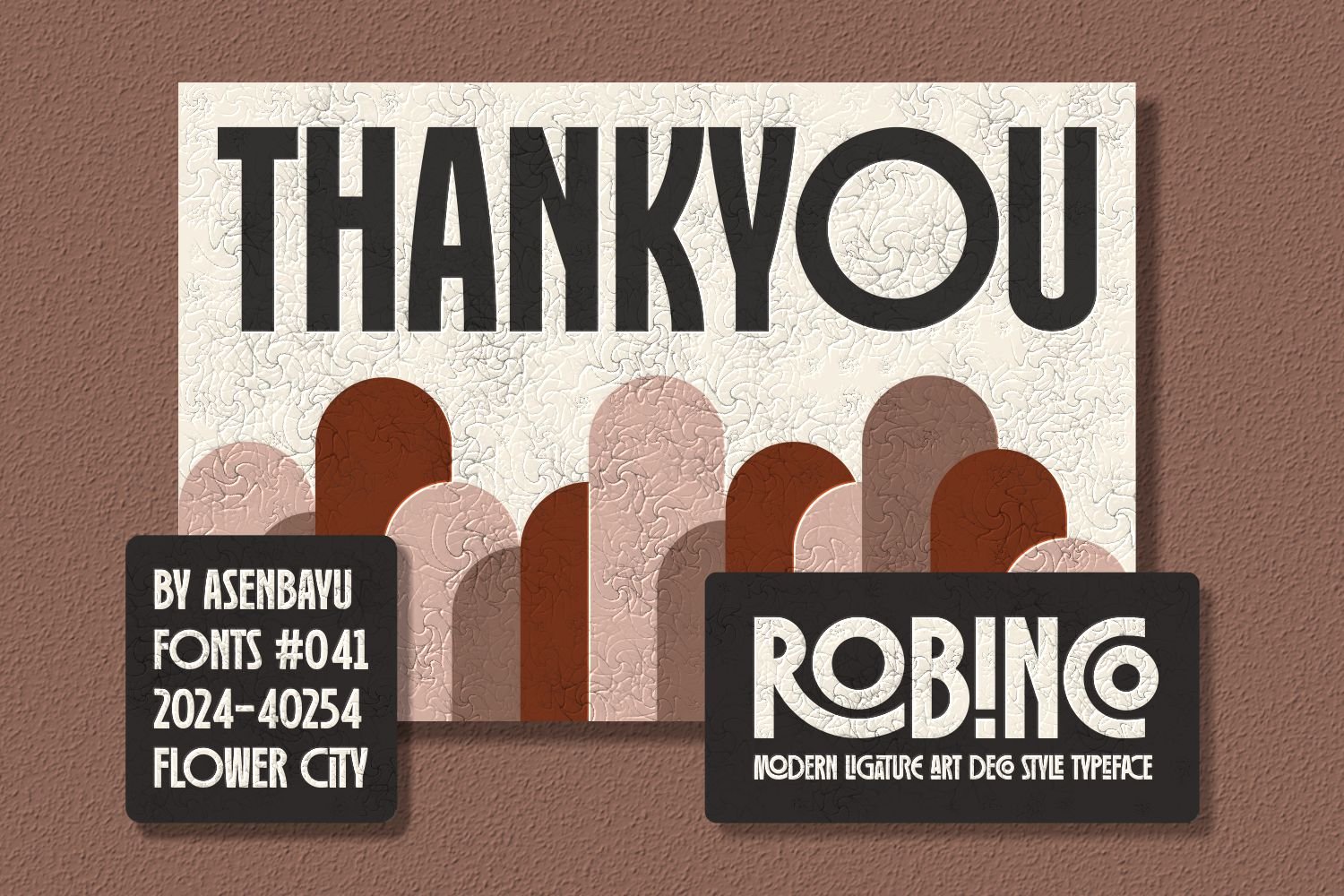 Robinco - Modern Ligature Art Deco Style Font
