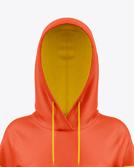 Women Cotton Hoodie Dress Mockup