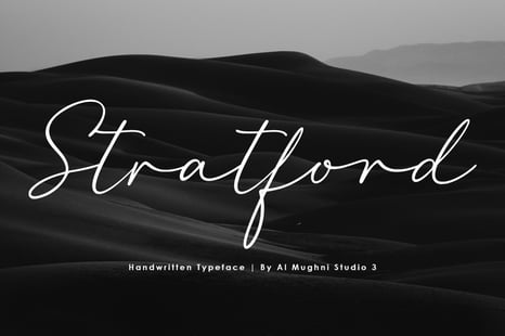 Stratford Handwritten - Organic font