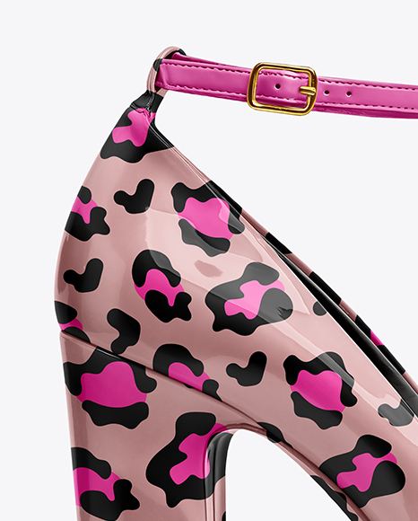 Platform Heel Shoe Mockup