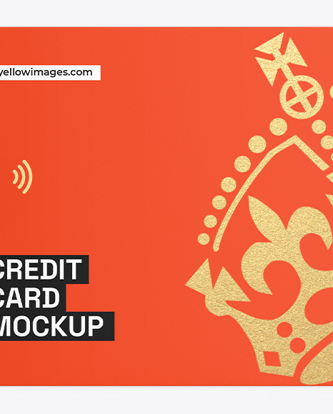 Credit Card Mockup – Front View