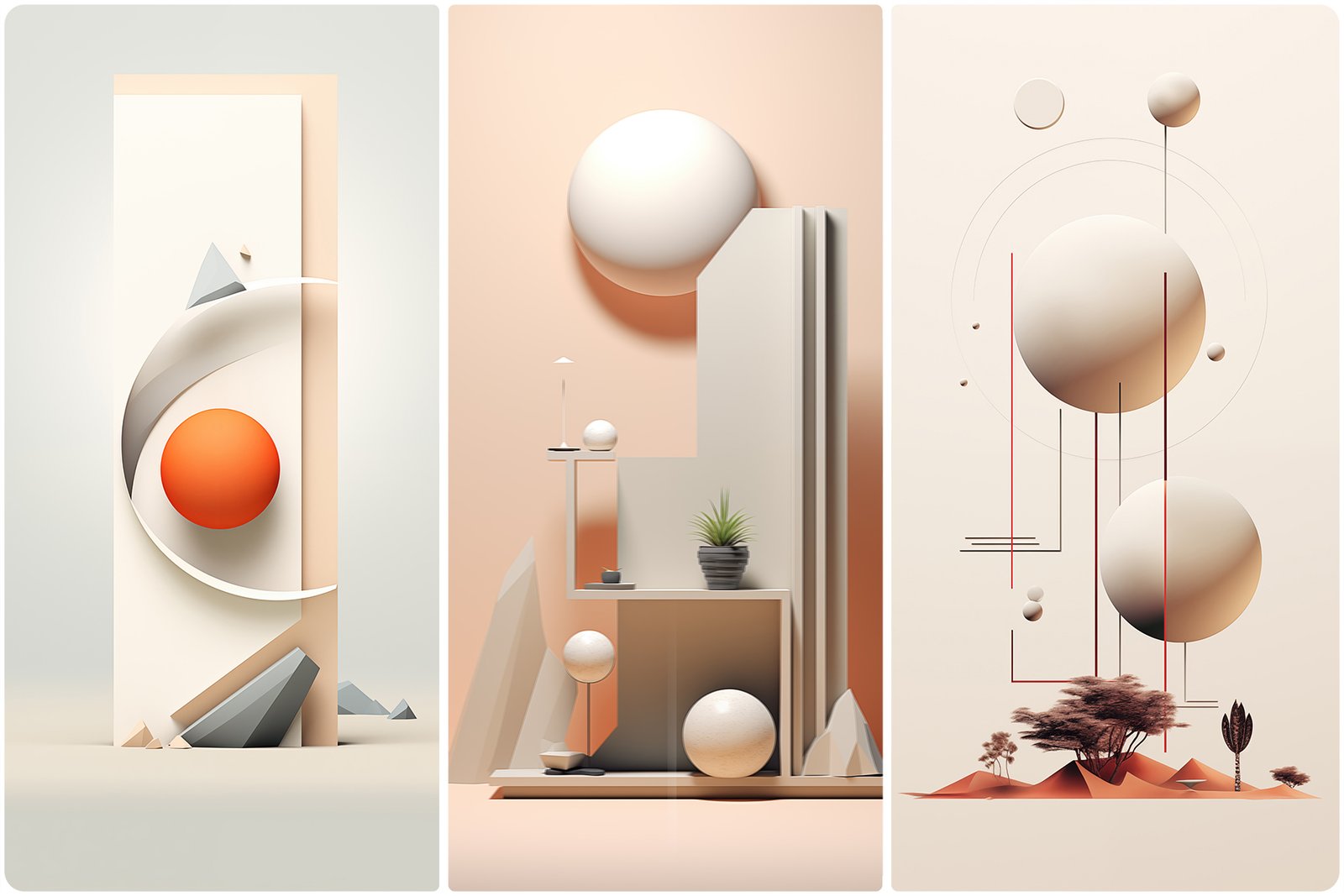 90 Minimalism Art Poster Illustration Backgrounds