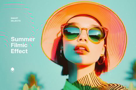 Summer Filmic Photo Effect - Instagram story