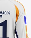 Long Sleeve Soccer Jersey Mockup - Back View